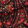 Midnight Blue Paisley Embroidered Sequined Saree